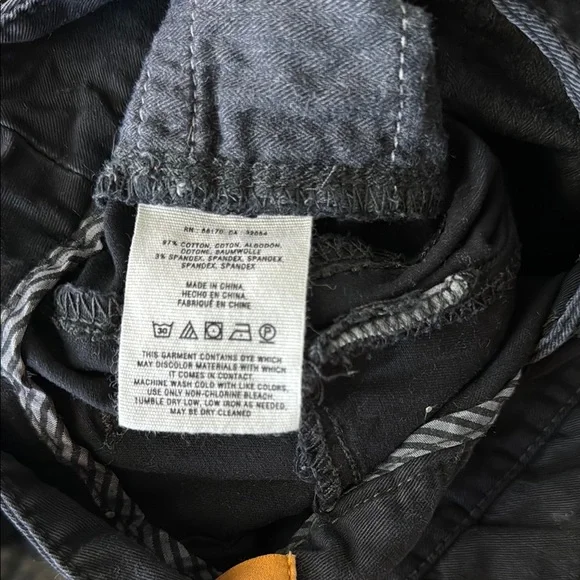 Anthropologie Pilcro and the Letterpress Black Moto Jeans Pants, Size 0 - Picture 8 of 8